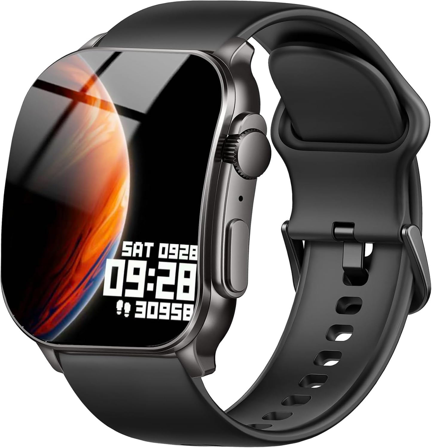 2.01" AMOLED Smart Watch Fitness Tracker with Heart Rate & Sleep Monitor, IP68 Waterproof