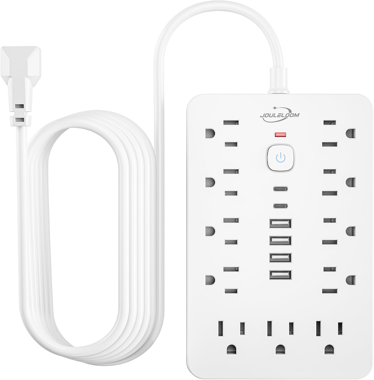 17-in-1 Power Strip 11 Outlets + 6 USB (2 USB-C) 6ft Extension Cord