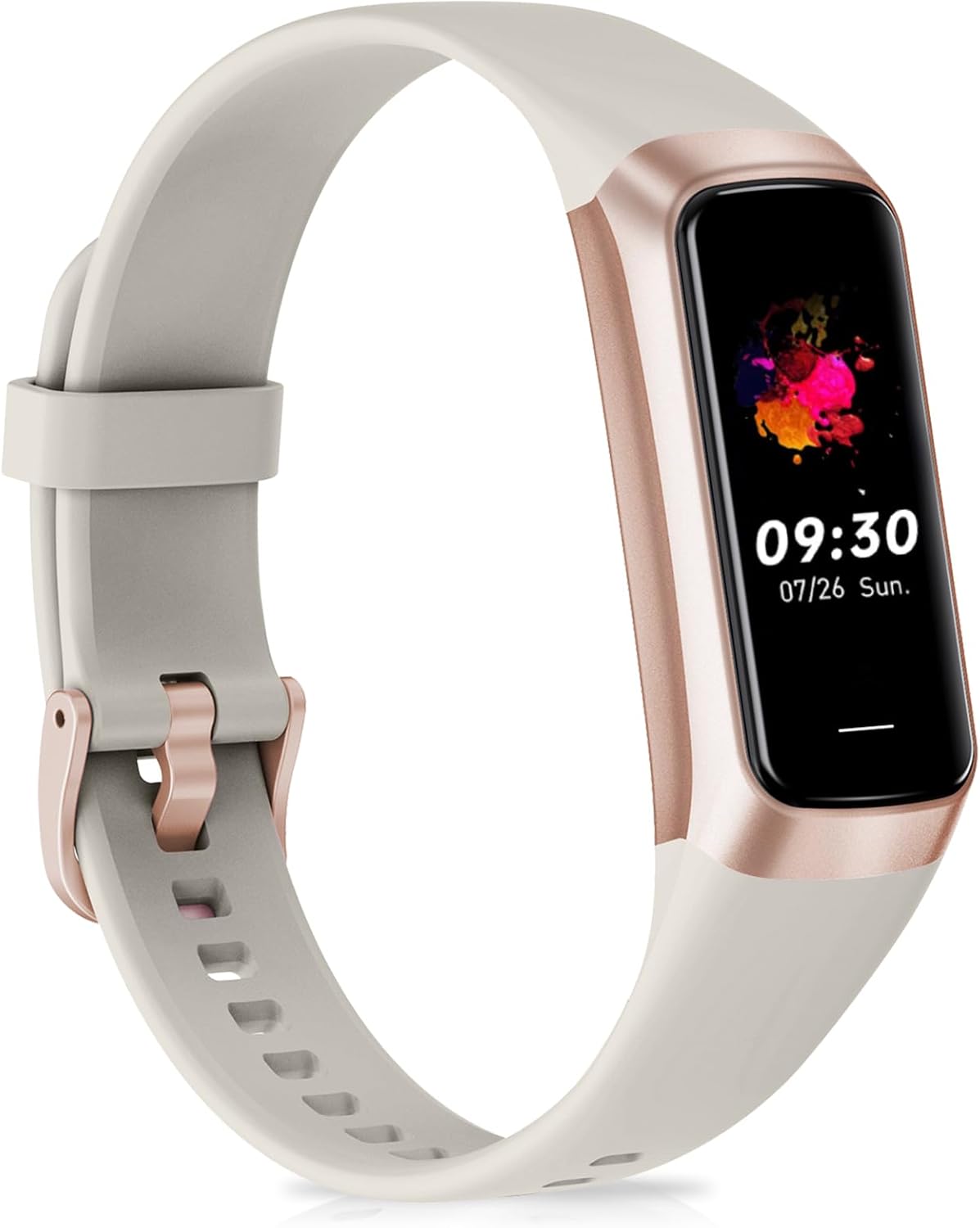 Fitness Tracker with 1.1" AMOLED Screen, 24/7 Heart Rate, SpO2 & Blood Pressure Monitor