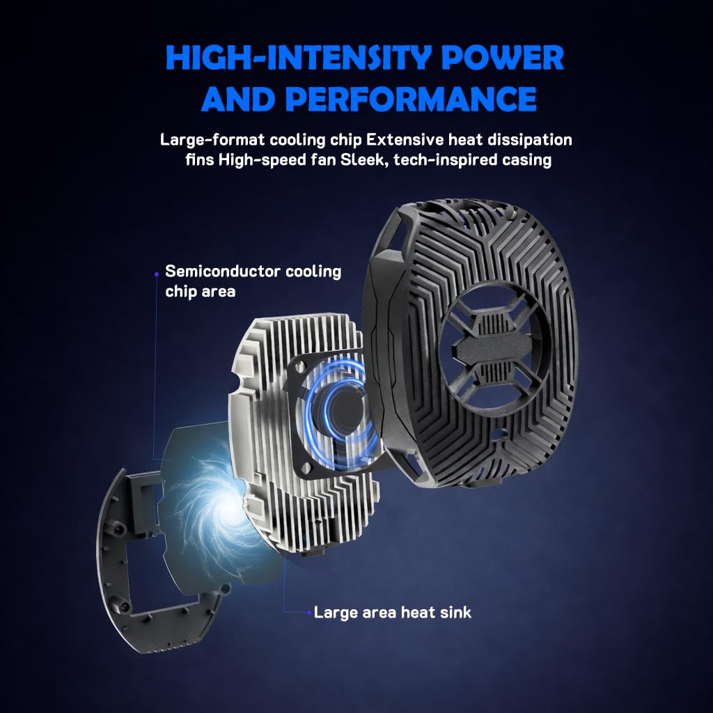 Phone Cooler Semiconductor Gaming Fast Cooling Fan Low Noise for iPhone Android