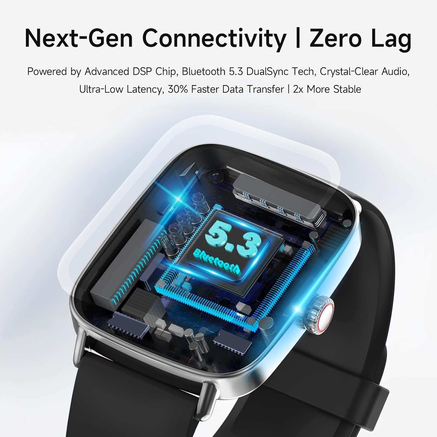 Smart Watch with Call Function, 1.85" HD Fitness Tracker with Heart Rate/SpO2 Monitor, IP68 Waterproof